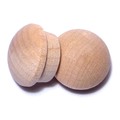 Midwest Fastener 1/2" Birch Wood Round Head Screw Hole Buttons 100PK 08895